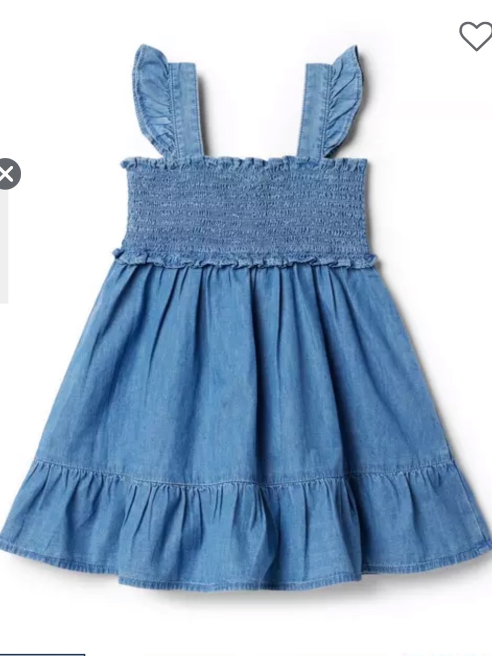 Janie and Jack The Emily Chambray Smocked Sundress, COLOR Zoe Light Wash